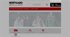 Desktop Screenshot of northlandshop.sk